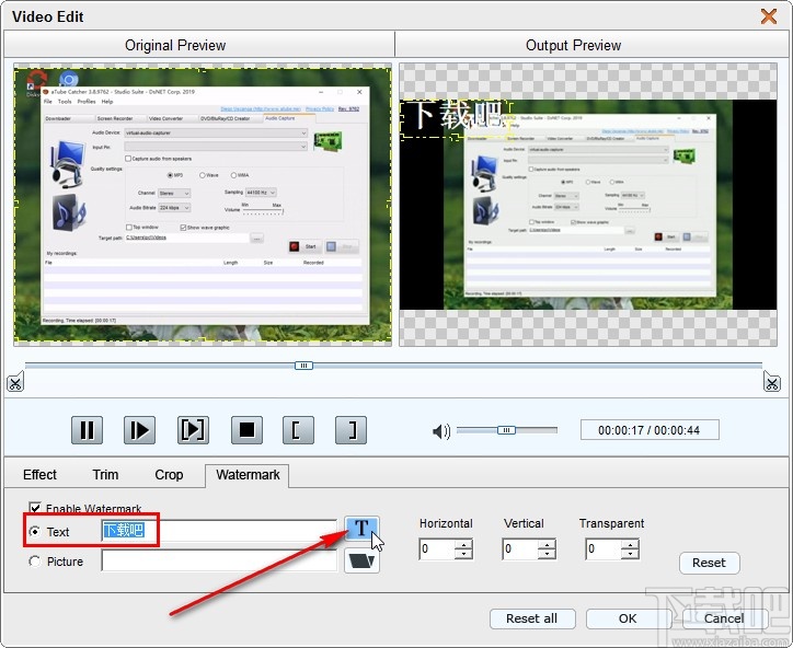 4Easysoft FLV to Video Converter给视频添加水印的方法
