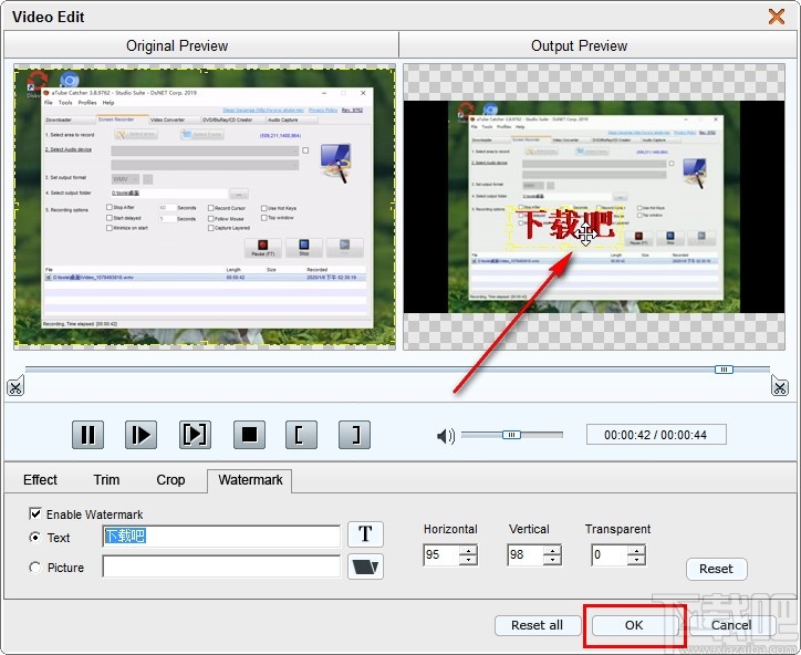 4Easysoft FLV to Video Converter给视频添加水印的方法