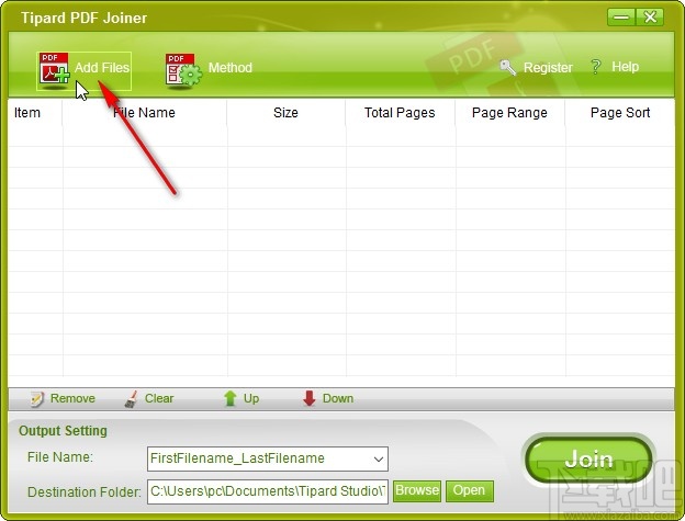 Tipard PDF Joiner合并PDF文件的方法