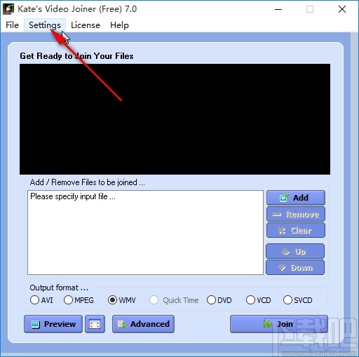 Kates Video joiner设置输出路径的方法