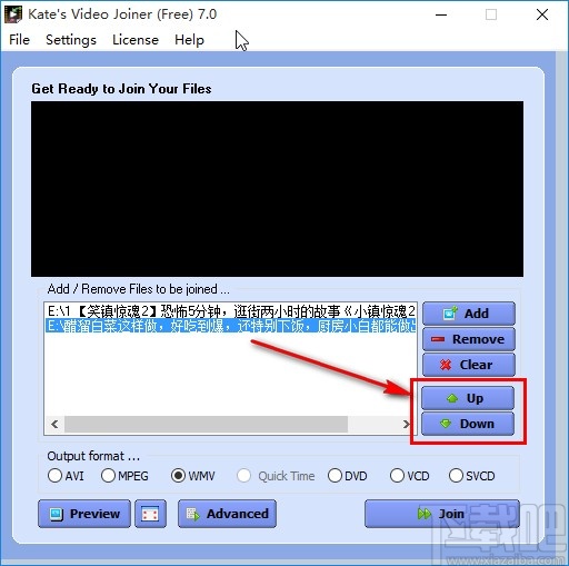 Kates Video Joiner合并视频的方法