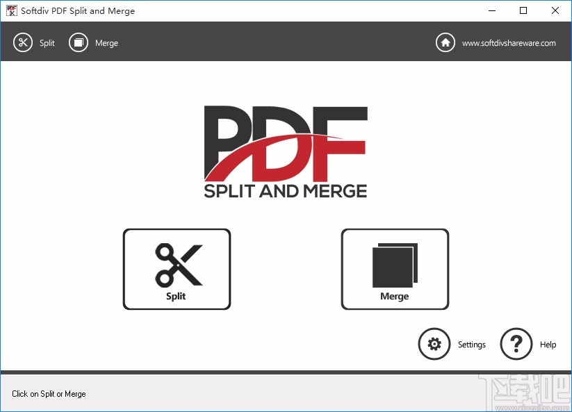 Softdiv PDF Split and Merge合并PDF的方法