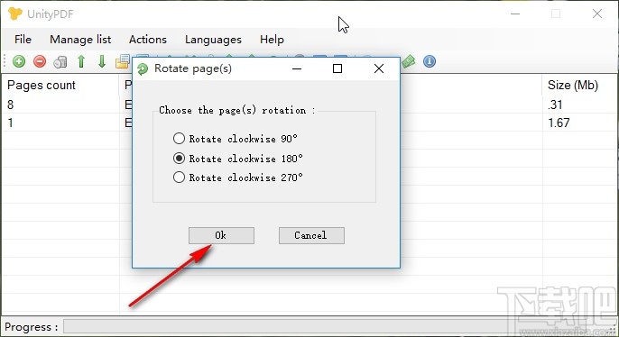 UnityPDF旋转PDF文件页面的方法