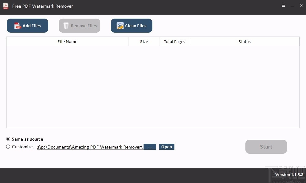 Free PDF Watermark Remover给PDF去除水印的方法