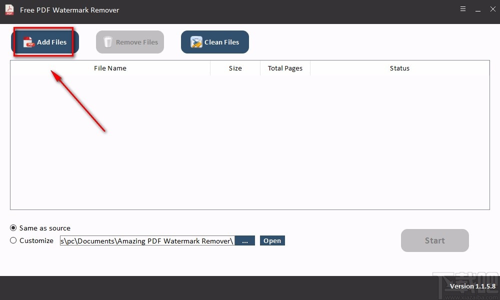 Free PDF Watermark Remover给PDF去除水印的方法