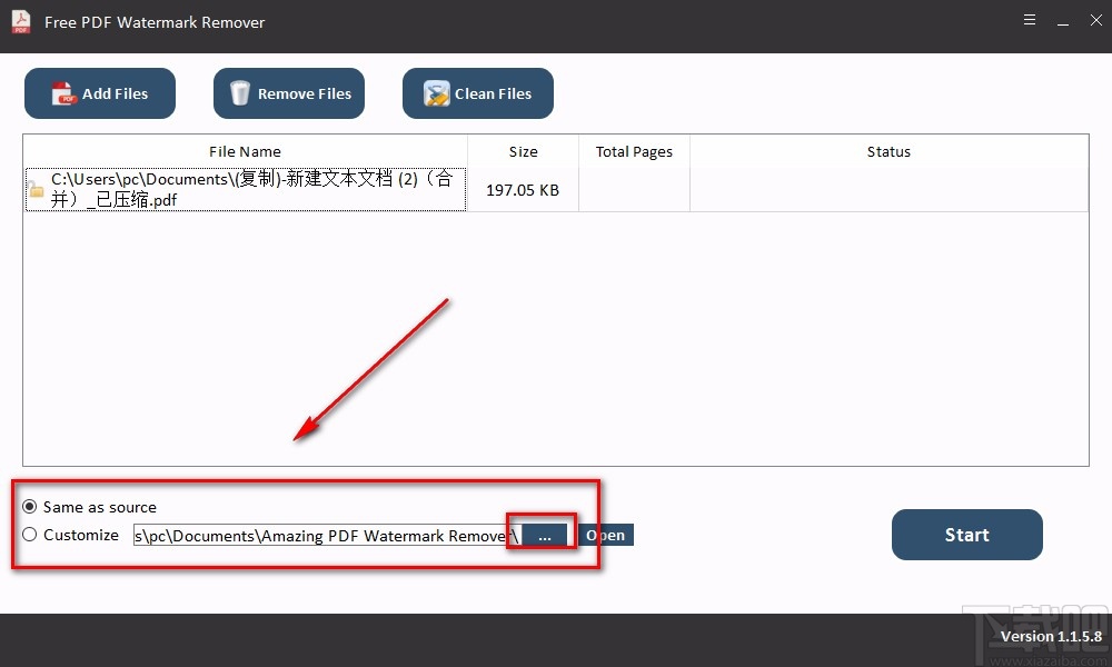 Free PDF Watermark Remover给PDF去除水印的方法