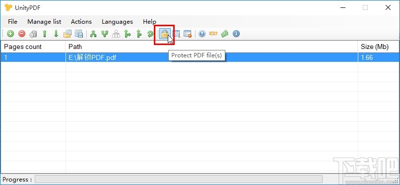 UnityPDF加密PDF文件的具体操作方法