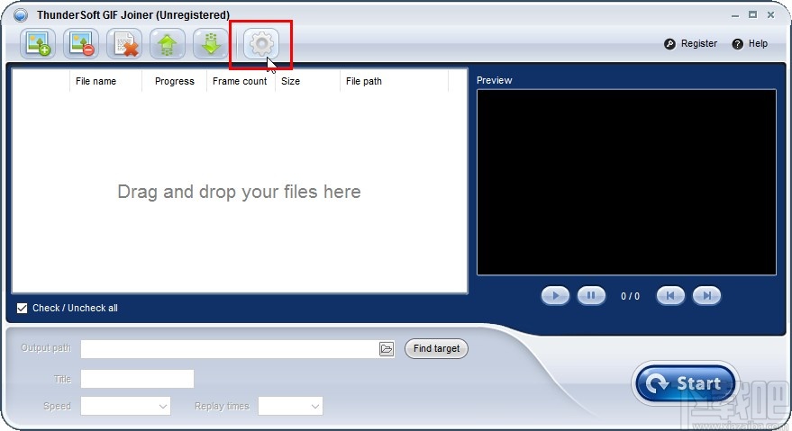 ThunderSoft GIF Joiner更改GIF图片时间间隔的方法