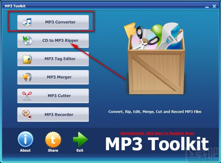 MP3 Toolkit转换音频格式的方法
