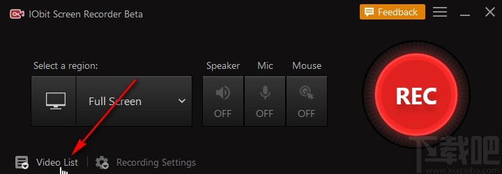 IObit Screen Recorder剪切录制视频的方法