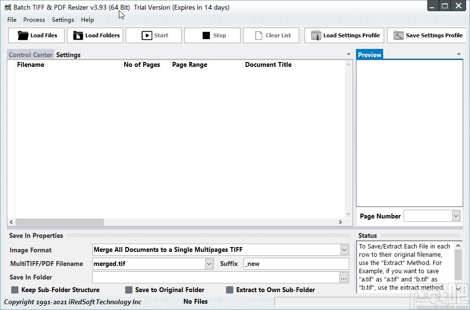 Batch TIFF PDF Resizer把PDF转为TIFF的方法
