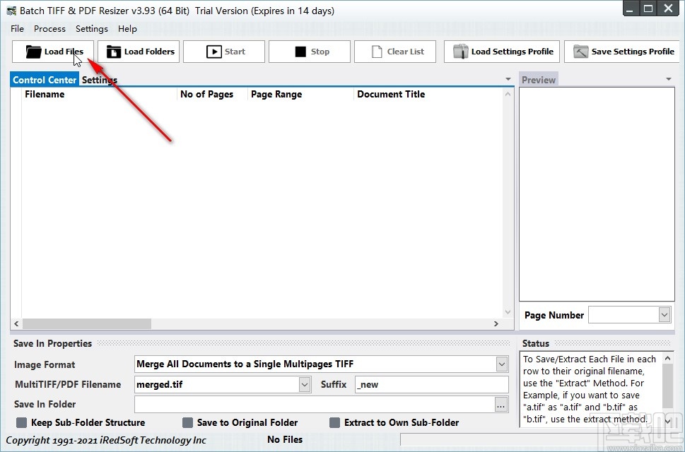Batch TIFF PDF Resizer把PDF转为TIFF的方法
