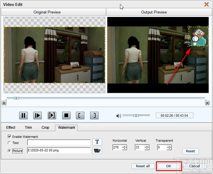 4Easysoft MPG Encoder给视频添加图片水印的方法