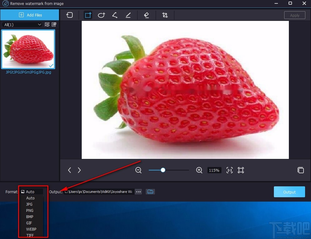 Joyoshare VidiKit给图片去水印的方法