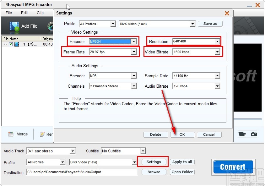 4Easysoft MPG Encoder转换视频格式的方法
