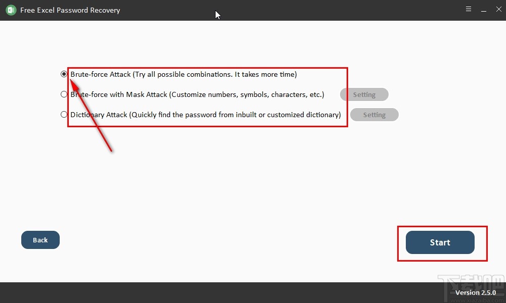 Free Excel Password Recovery恢复Excel文件密码的方法