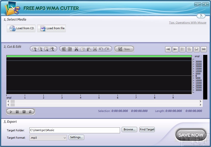 Free MP3 WMA Cutte给音频添加淡入效果的方法