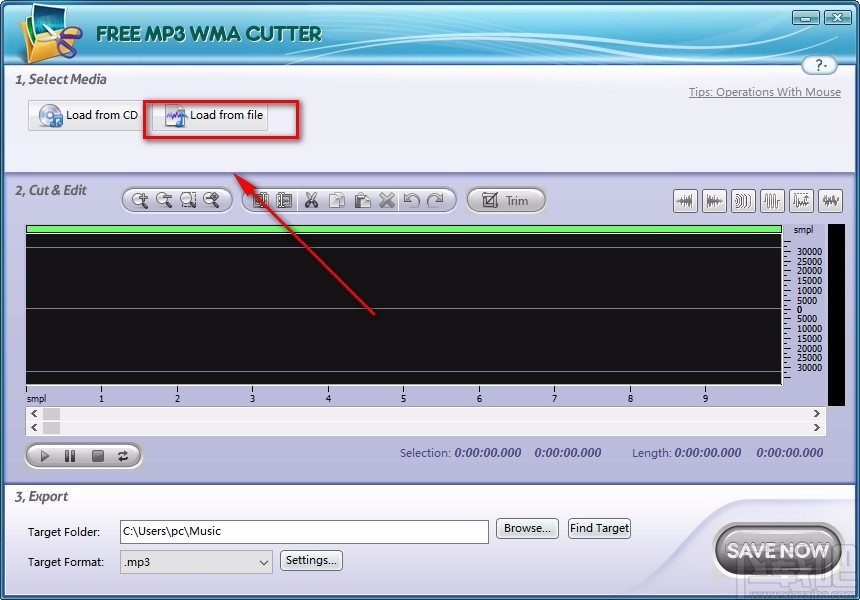 Free MP3 WMA Cutter分割音频的方法