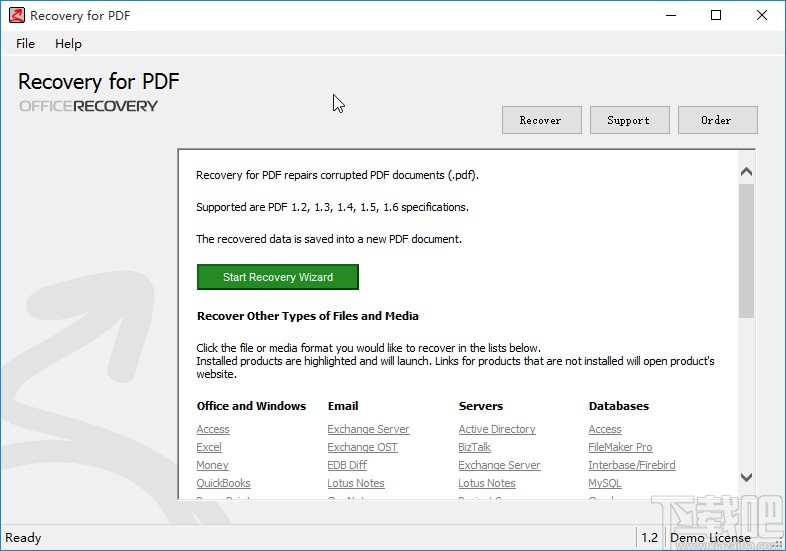 Recovery for PDF修复PDF文件的方法