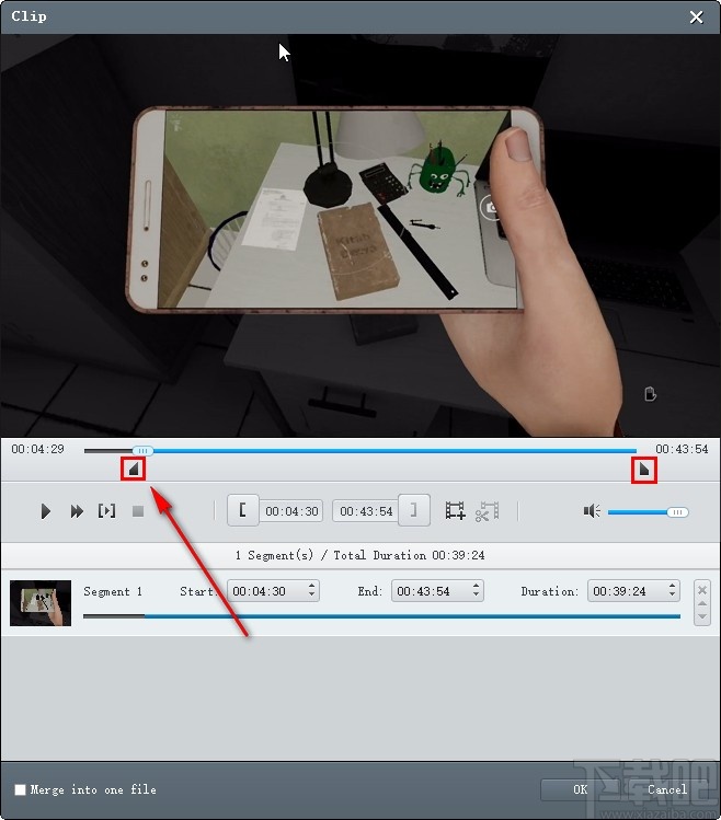 Emicsoft Video Converter剪切视频的方法