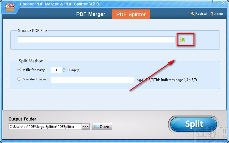 Epubor PDF Merger & PDF Splitter分割PDF文件的方法