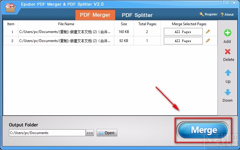 Epubor PDF Merger & PDF Splitter合并PDF的方法