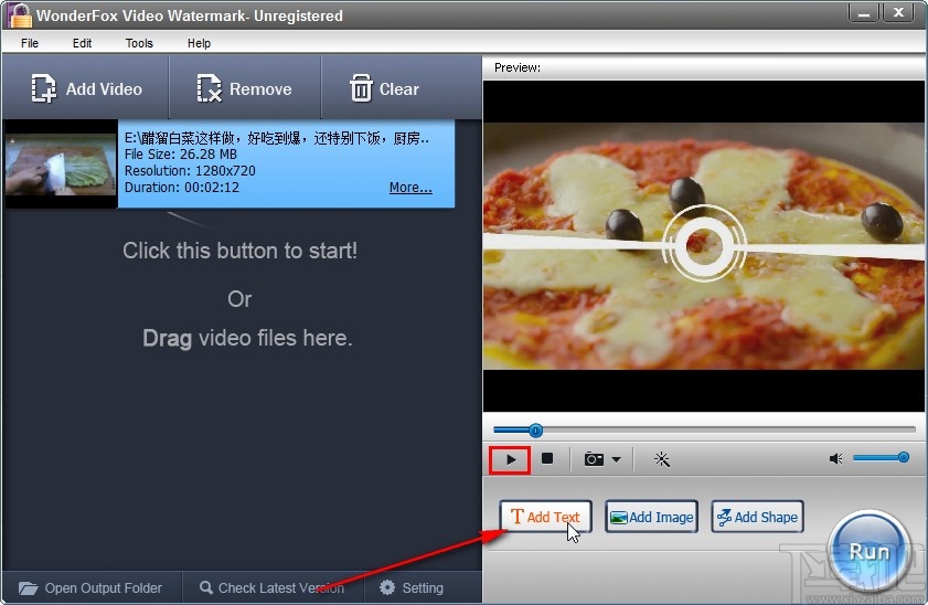 WonderFox Video Watermark给视频添加文字水印的方法