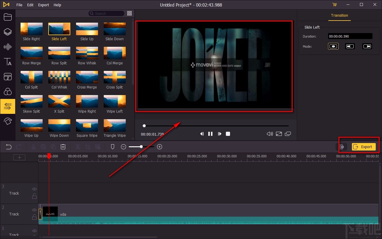 TunesKit AceMovi给视频添加转场的方法