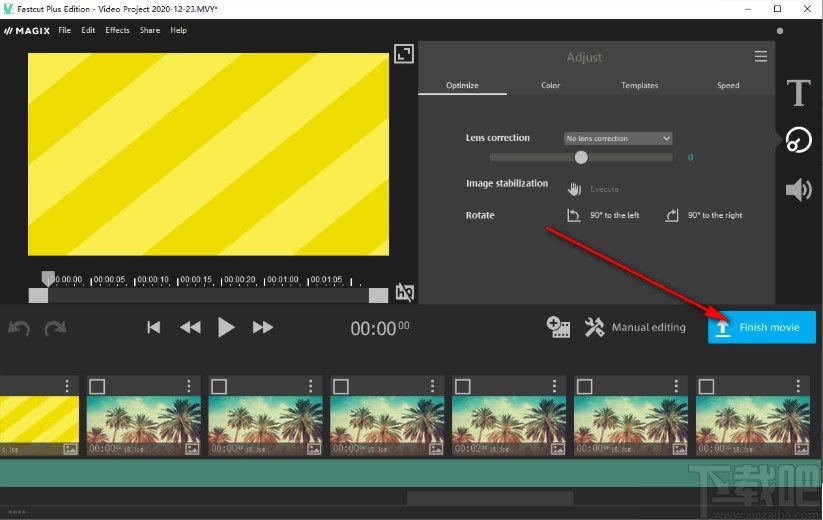 MAGIX Fastcut Plus Edition创建图片视频的方法