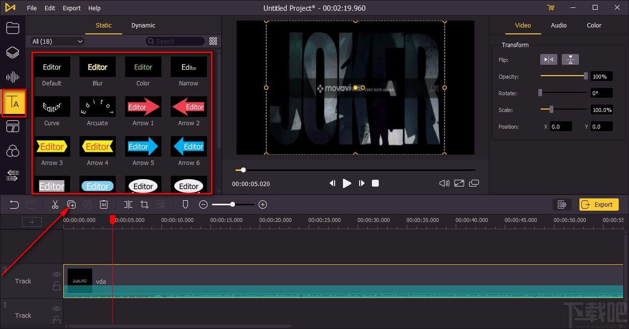 TunesKit AceMovi给视频添加字幕的方法