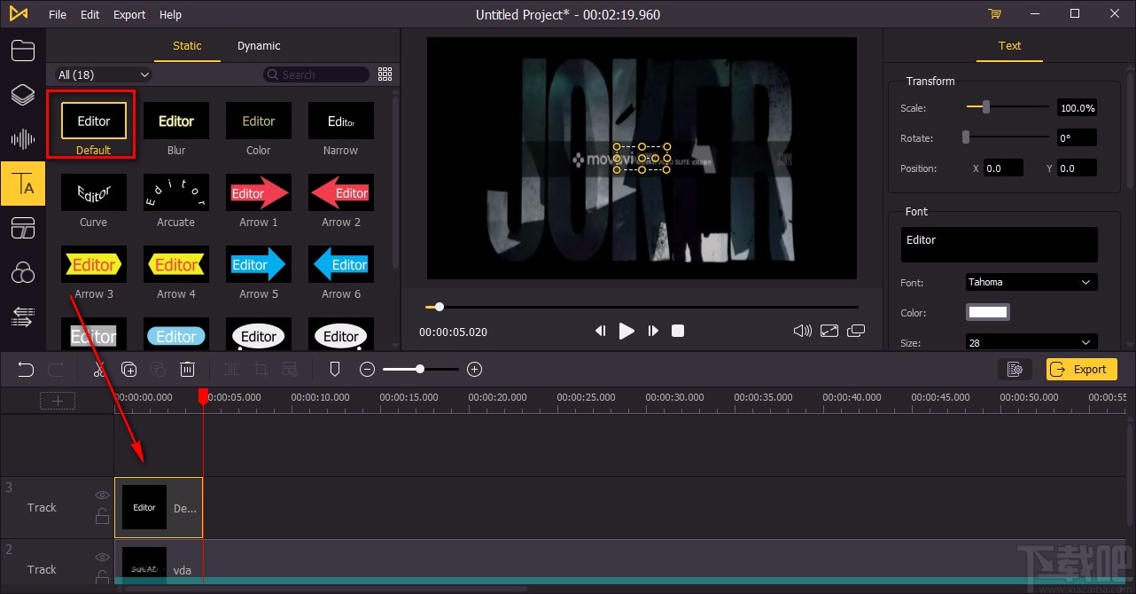 TunesKit AceMovi给视频添加字幕的方法
