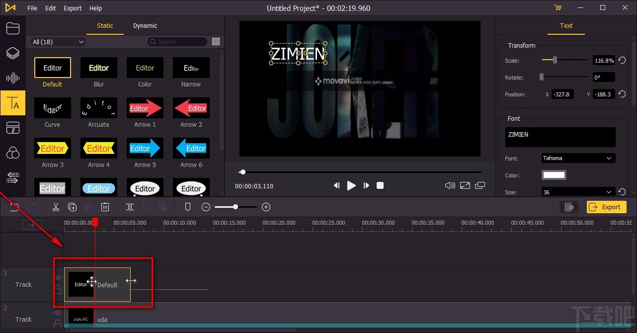 TunesKit AceMovi给视频添加字幕的方法