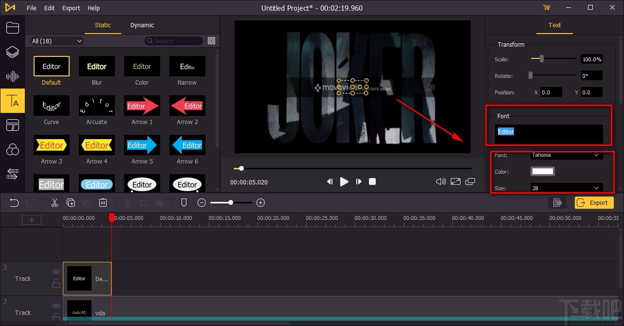 TunesKit AceMovi给视频添加字幕的方法