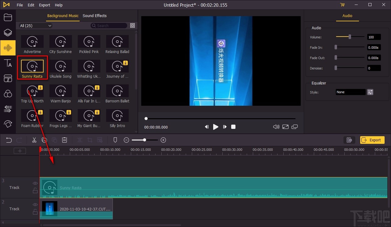 TunesKit AceMovi给视频添加背景音乐的方法