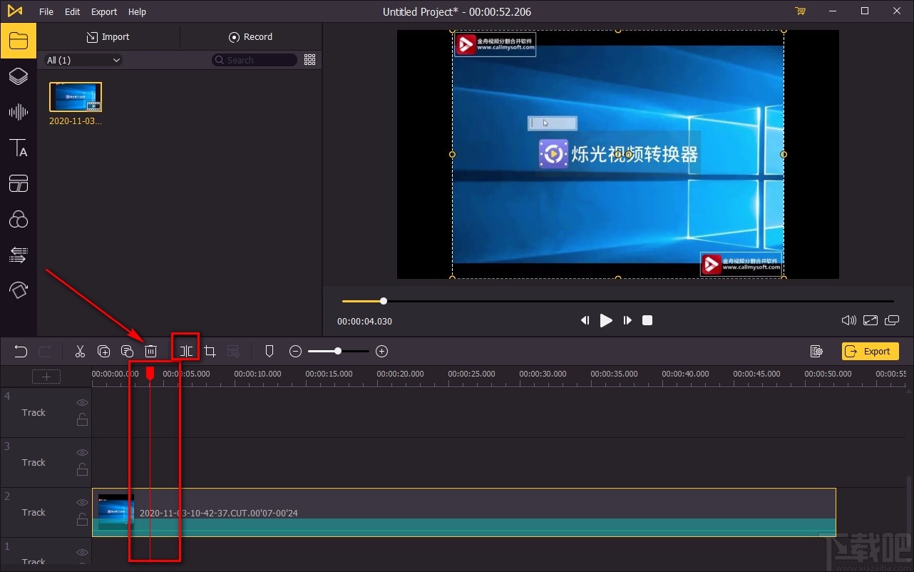 TunesKit AceMovi分割视频的方法