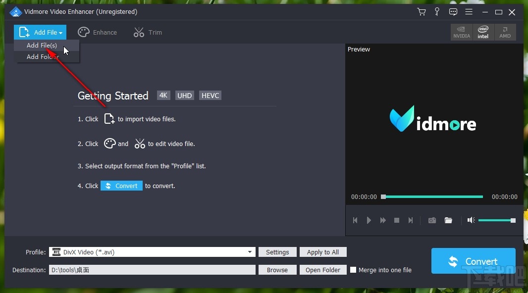 Vidmore Video Enhancer给视频去噪的操作方法