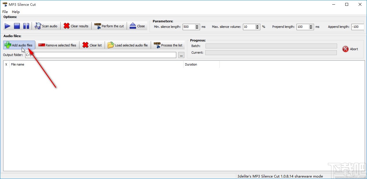 MP3 Silence Cut剪切音频的操作方法