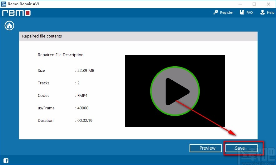 Remo Repair AVI修复AVI视频的方法