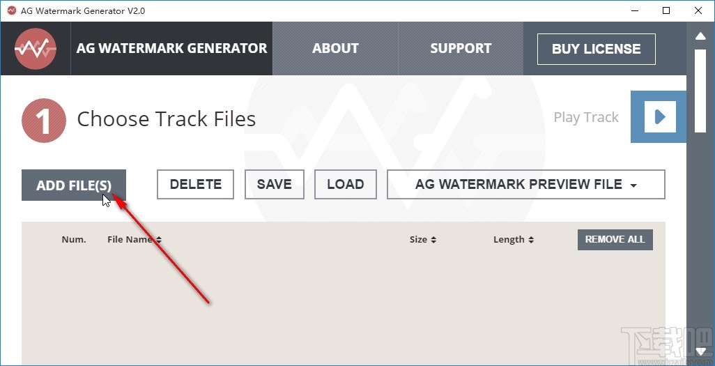 AG Watermark Generator给音频文件添加水印的方法