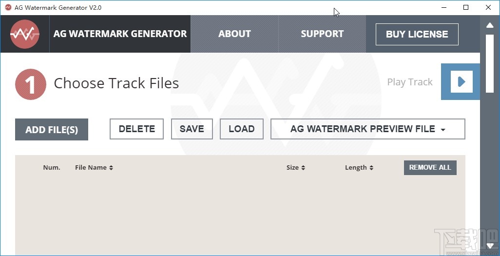 AG Watermark Generator给音频文件添加水印的方法