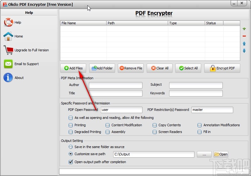 Okdo PDF Encrypter加密PDF的方法
