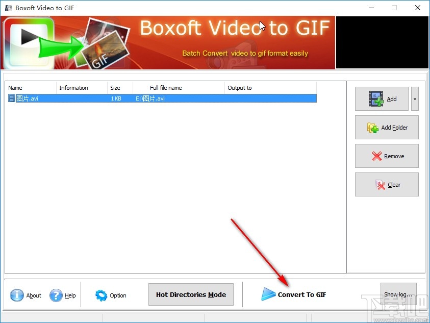 Boxoft Video To GIF将视频转换为GIF的操作方法