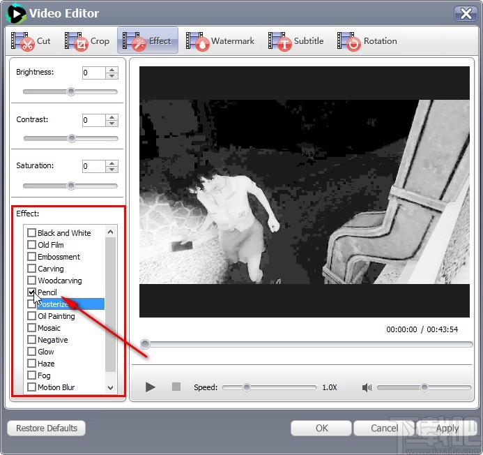 UkeySoft Video Converter给视频添加特效的方法
