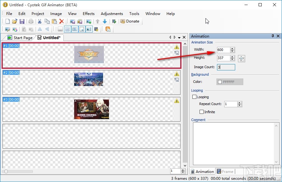 Cyotek Gif Animator制作动图的方法