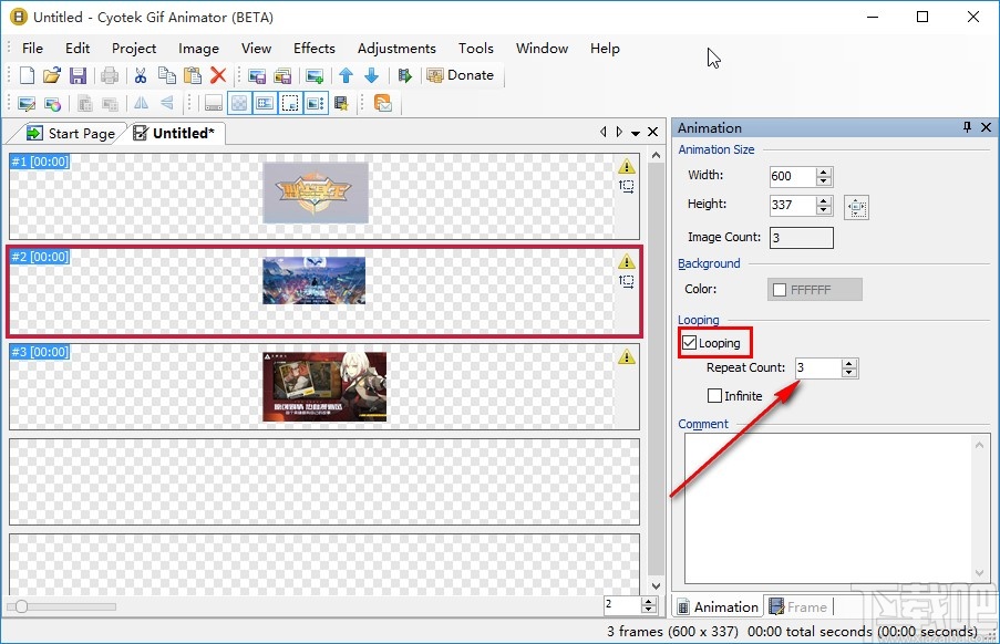 Cyotek Gif Animator制作动图的方法