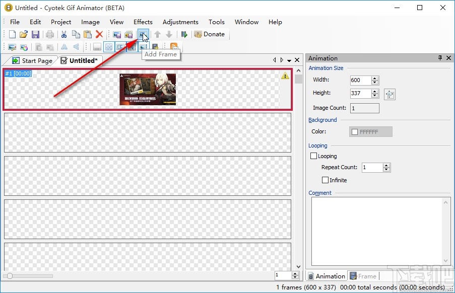 Cyotek Gif Animator制作动图的方法