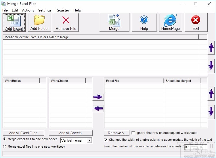 Merge Excel Files合并Excel表格的方法