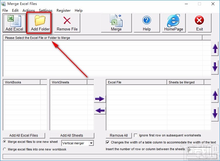 Merge Excel Files合并Excel表格的方法