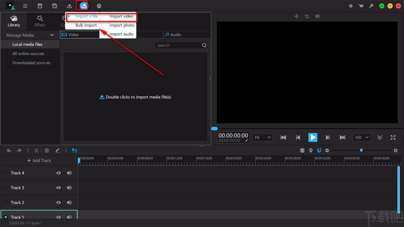 VideoSolo EditFUN给视频添加文字的方法