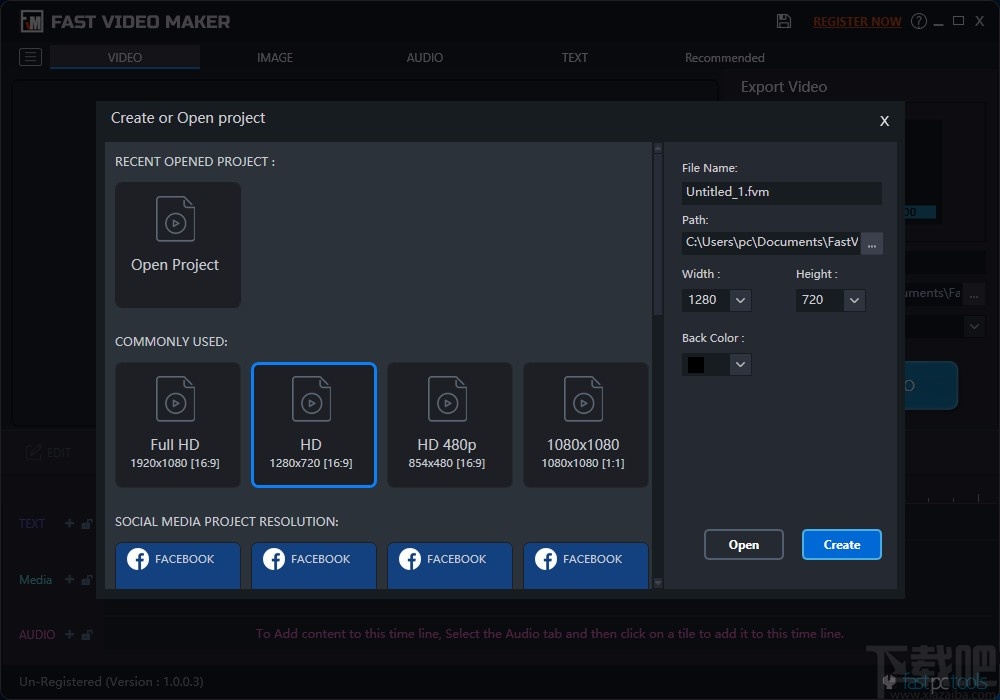 Fast Video Maker剪切视频的方法